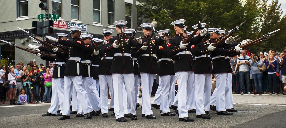 Marines in a parade