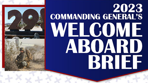 2023 Commander General's Welcome Aboard Brief