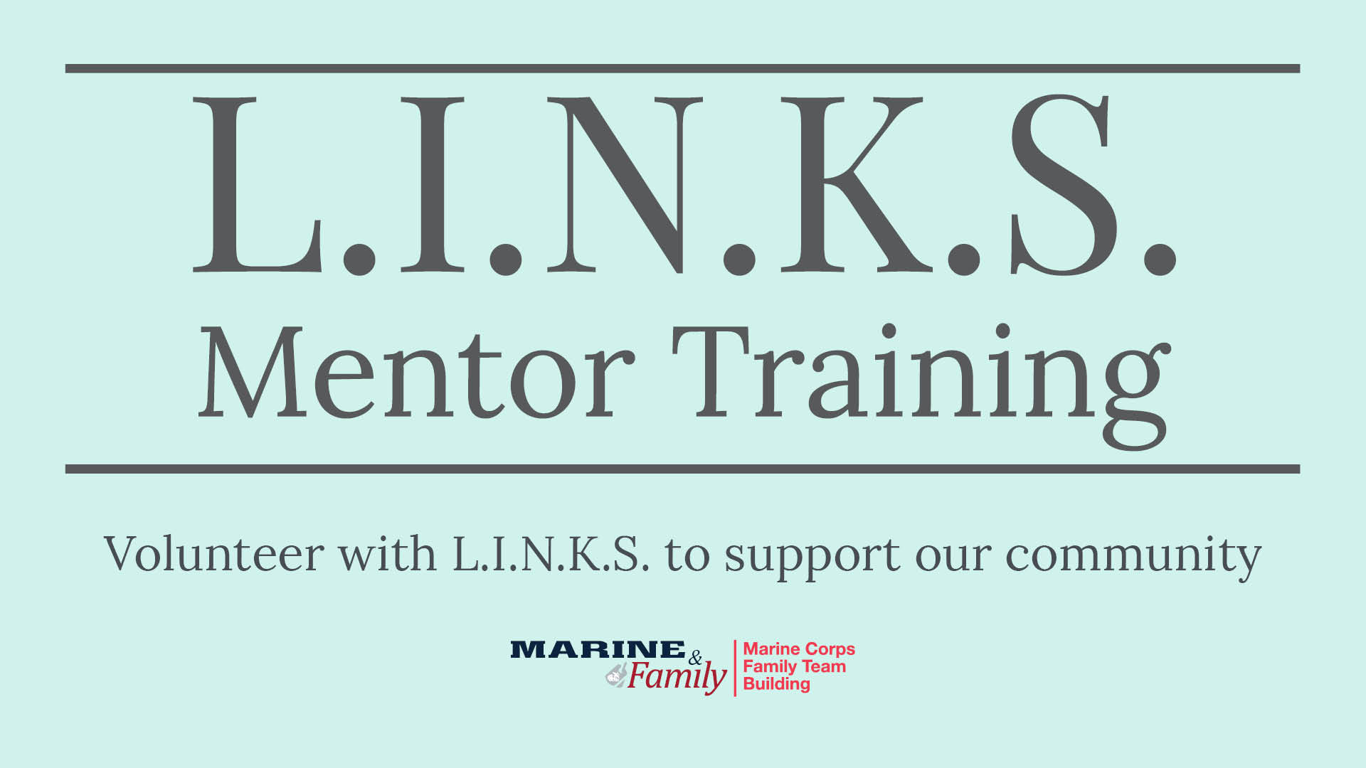 L.I.N.K.S. Mentor Training