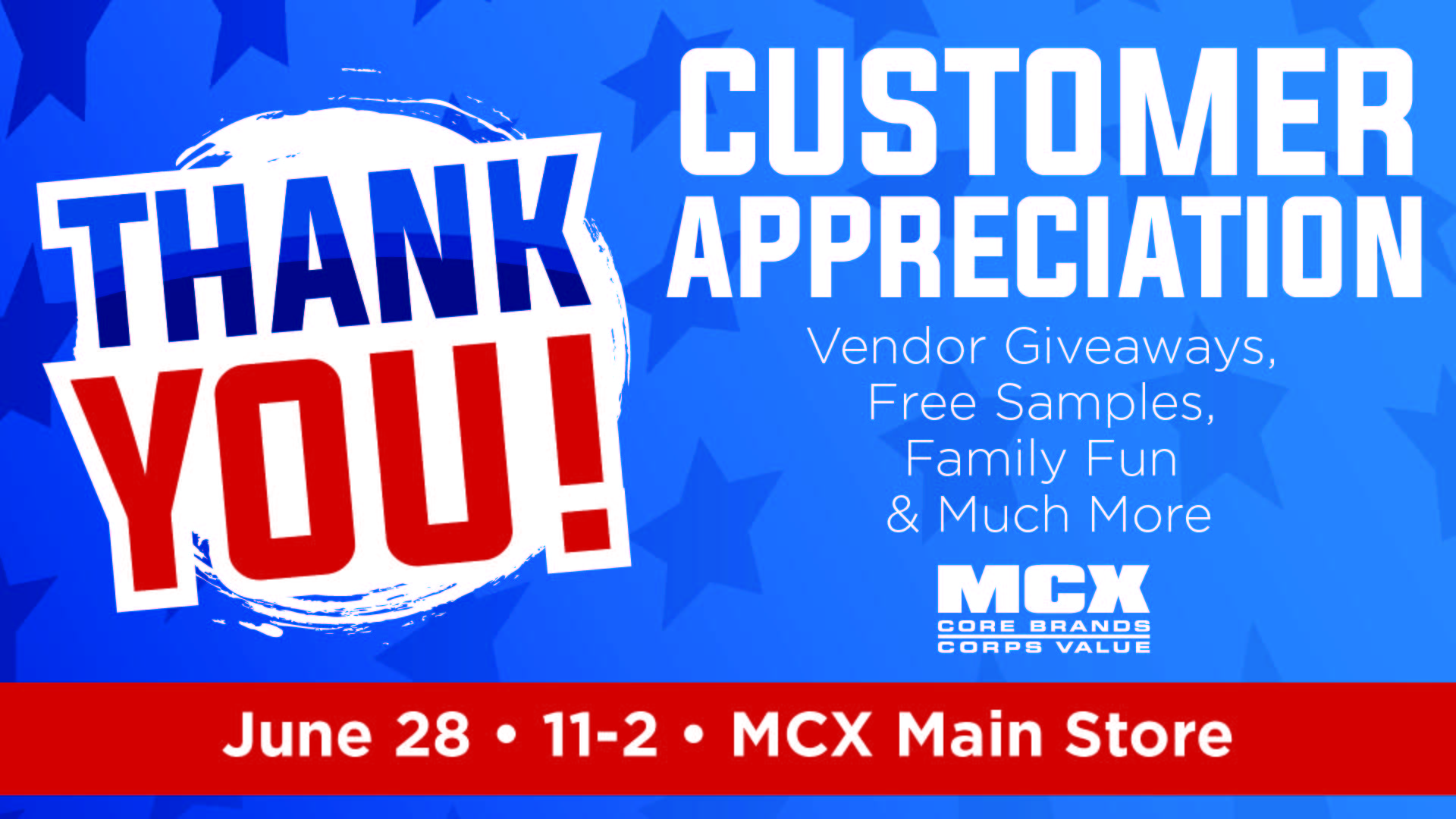 MCX Customer Appreciation