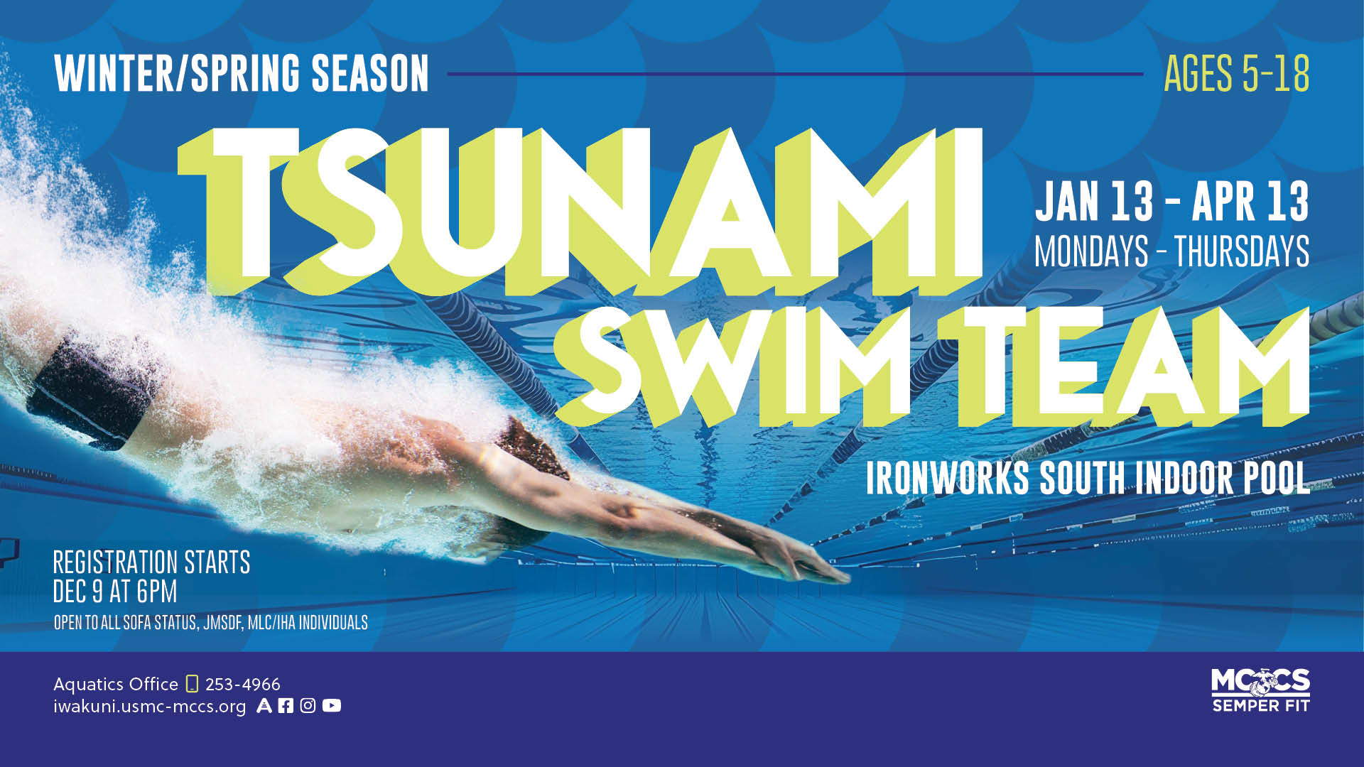 Tsunami Swim Team (Winter/Spring Season)