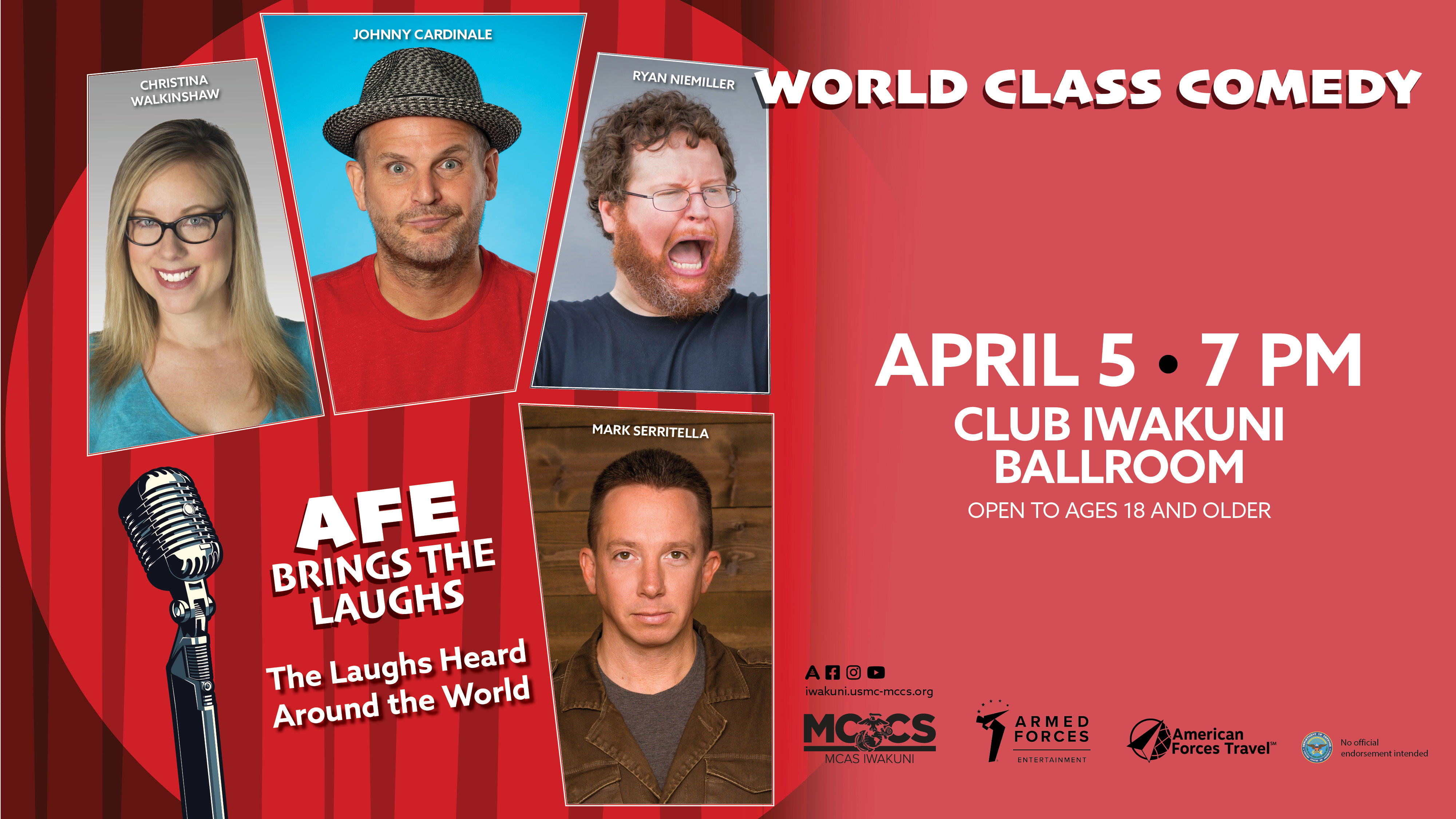 AFE Brings the Laughs: World Comedy Tour